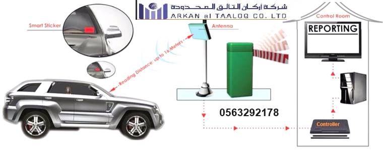 بوابات دخول السيارات .حواجز مواقف السيارات بالرياض