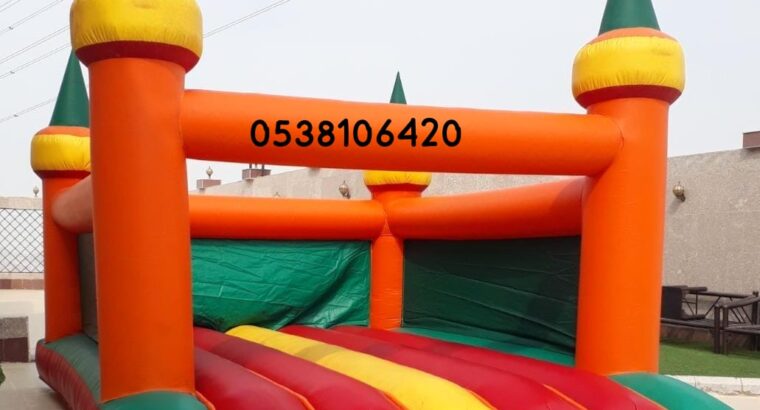 تأجير ملعب صابوني نمار نطيطات الرمال زحاليق مائيه